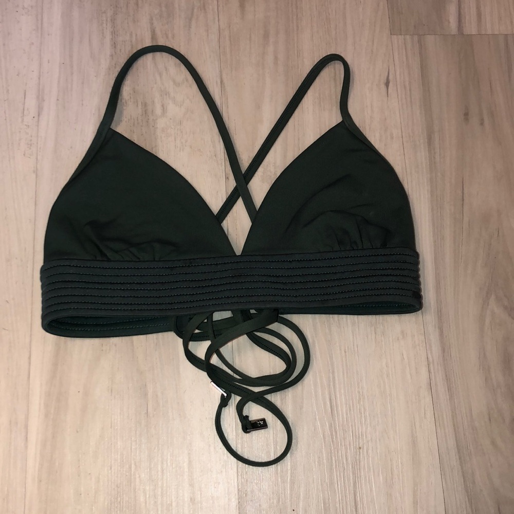 Seafolly Olive Green Bikini Top